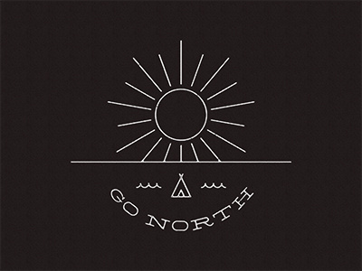 Joschko Hammermann Go North arctic circle illustration north raw sun tent travel water