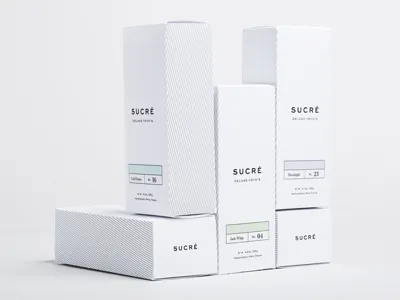 Sucré deluxe macaroon macaroons packaging pastel yoyo