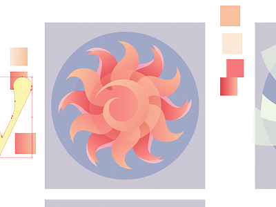 oo shit, this sun is looking less busted up gradients in progress sun vector
