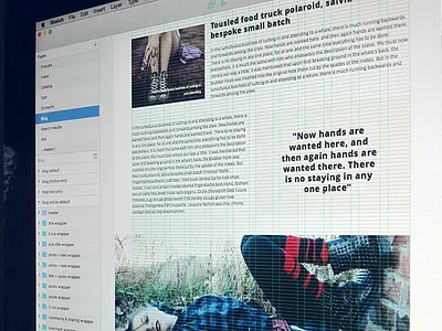 Blog Page (WIP) article blog ecommerce flat grid product shoes shop sketchapp typography