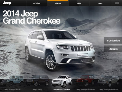 Jeep Sales App ios ipad jeep mobile app