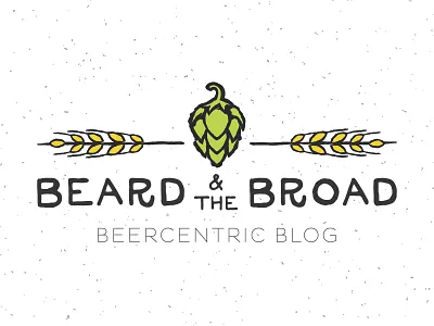 The Beard & The Broad - FINAL beer branding hand drawn illustration khdesign logo