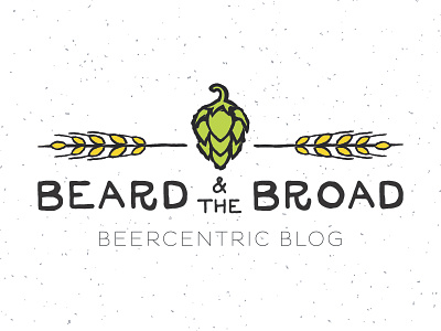 The Beard & The Broad - FINAL beer branding hand drawn illustration khdesign logo