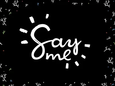 Sa Me handmade handwritting illustrator letters logo vikavita