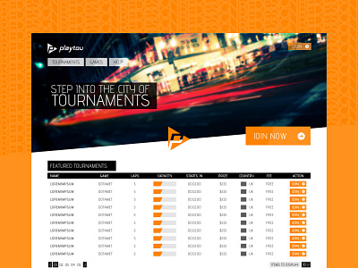 Throwback | Playtou Landing Redesign gaming redesign throwback ui web web design website