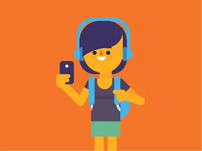 Portrait character illustration website