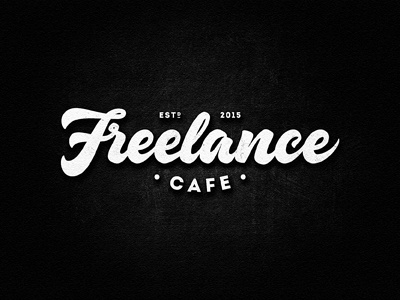 Freelance Cafe cafe custom drawing freelance hand drawn lettering logo logotype