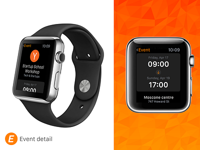 Eventbrite  Watch - Event Detail 1 apple apple watch concept event detail eventbrite events watch os