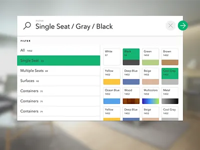 Search/Filter filter search ui