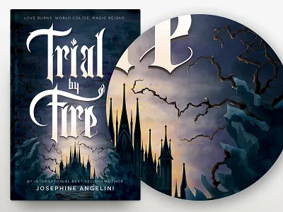 Book Cover V2 book book cover cover fire illustration letter night print type typography