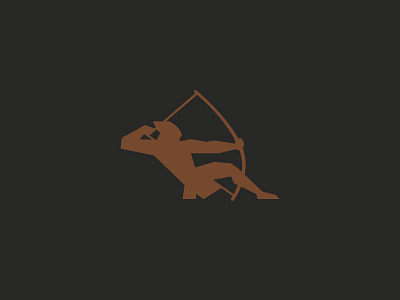 The Archer archer arrow bow illustration logo