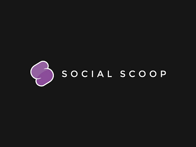 Social Scoop Logo branding identity logo logo design typography