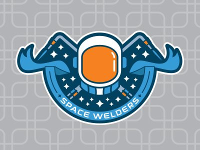 Space Welders badge logo space welders welding