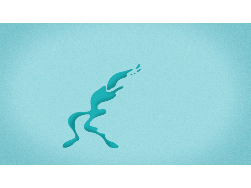 Dance! animation blue cel animation dance design gif illustration loop motion water