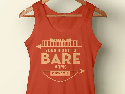 Dickson Strength Merch barbell crossfit exercise muscles strength t shirt tank top typography weightlifting