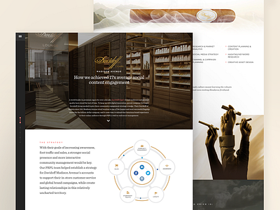 Davidoff Madison Avenue Case Study case study marketing sketch 3 ui web design