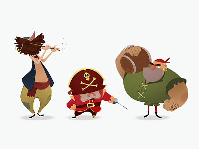 Character design for animation. Week 3 art cartoons cgma characters illustration lineup pirates