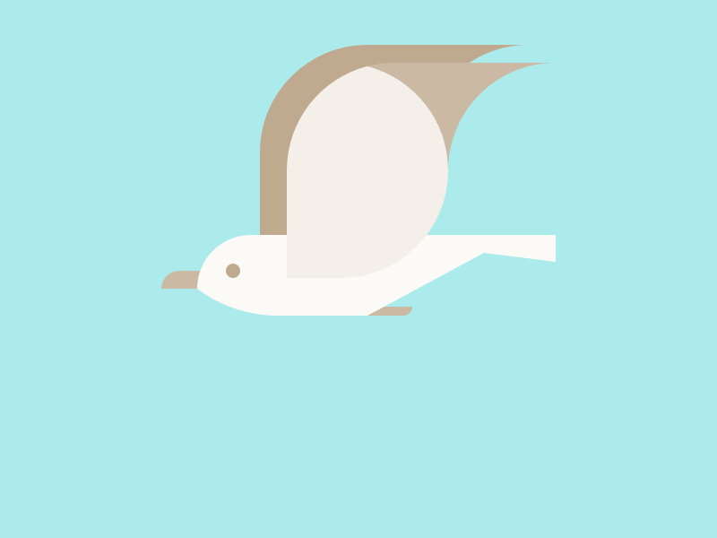Seabird Animation animation bird brainbrain burly men at sea game gif gull illustration indie game seabird seagull