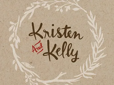 wedding invite exploration branch brown crest fall invite leaves logo names red rustic wedding