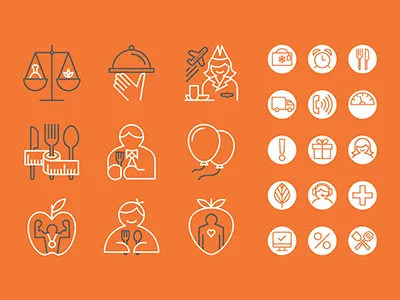 healthy food icons icon