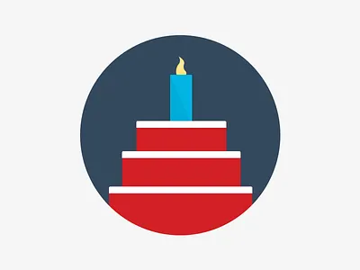 Birthday Cake birthday cake icon icon design illustration
