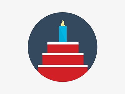 Birthday Cake birthday cake icon icon design illustration