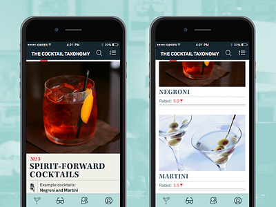 Cocktail category app cocktail phone