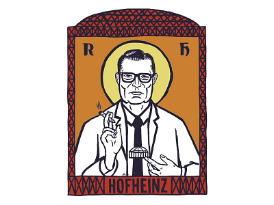 Saint Roy astrodome astros houston houston astros illustrated people illustration portrait roy hofheinz saint saints texas