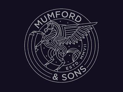 Mumford & Sons Pegasus illustration