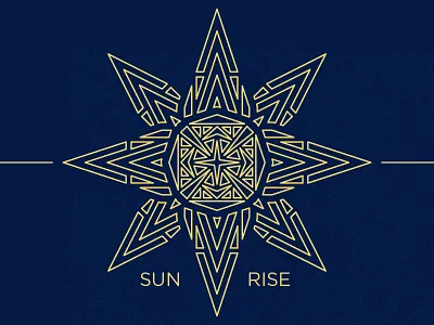 SUNRISE illustration line art sun sunrise