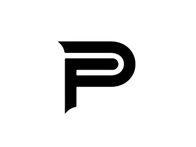 Push Fitness Monogram branding exercise fitness gym logo push studio training workout