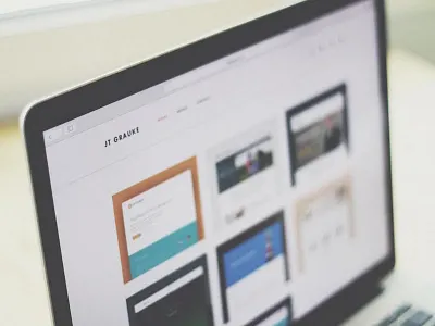 Shot #2102674 clean jtgrauke minimal personal portfolio ui ux white