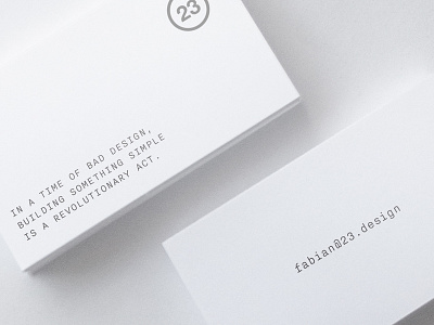 Hello Dribbble! branding business card design studio simple ux