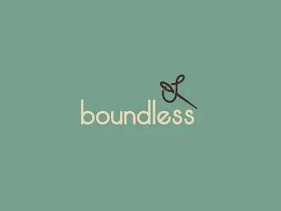 Boundless Closeup boundless branding identity logo needle sewing stitching