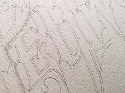 Lettering WIP hand lettering sketch type wip