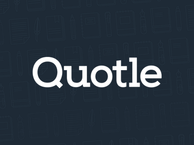 Quotle Logo app book design icons ios iphone logo mobile pen text