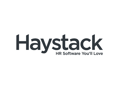 Haystack Logo app grey logo saas type typography