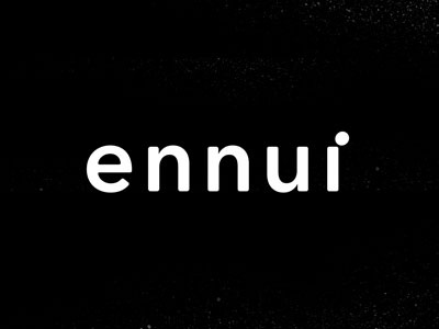 Wordmark a Day #1 ennui logo type typography workmark