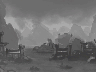 Process: Environment Concept digital art digital painting environment concept illustration process