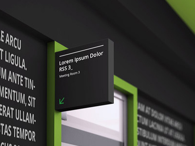 Office Branding Mock-up business company corporate identity interior logo mock up mockup office office branding reception wall