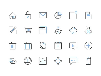 Epic Multicons business financial flat freebie icon set icons mobile outline psd statistics technology web