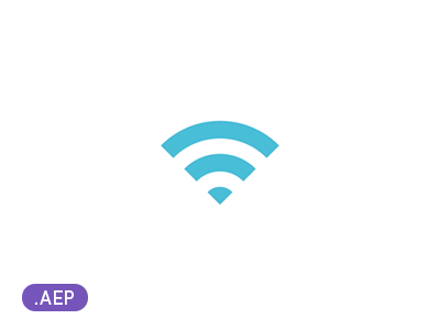 Freebie AE project: wifi icon aftereffects animation freebie icon wifi