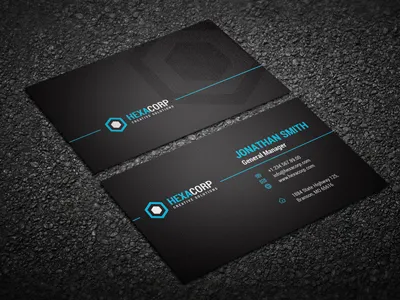 Simple Corporate Business Card business card clean corporate creative dark design personal quality simple template unique white