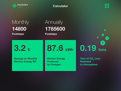 Save Energy With Pavegen clean electricity energy flat green modern pavegen save savings simple tile