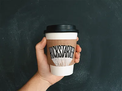 Kickstarter coffee goodtype hand lettering kickstarter lettering paint surfacetype type typography