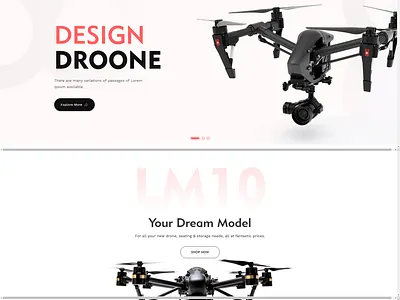 Drone Shopify Store ai drones shopify store design web design