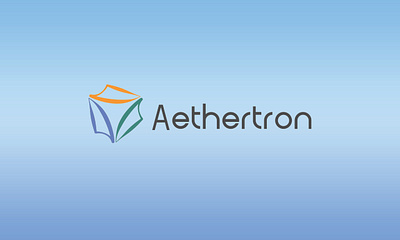 Aethertron logo design branding design graphic design lettermark logo vector wordmark