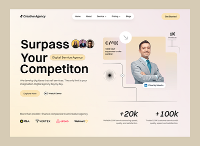 Digital Agency UI Design agency agency landing page agency ui design agency website agency website design branding business creative agency creative agency landing page design design agency digital agency digital agency landing page digital studio landing page portfolio service ui web design website