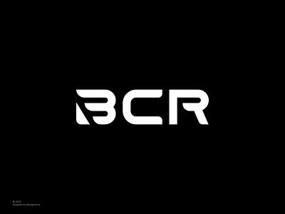 BCR letter logo branding graphic design logo modern logo