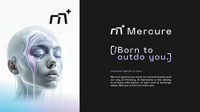 Logo Concept - Mercure / AI Agent agent agentic ai artifical branding intelligence logo mercure